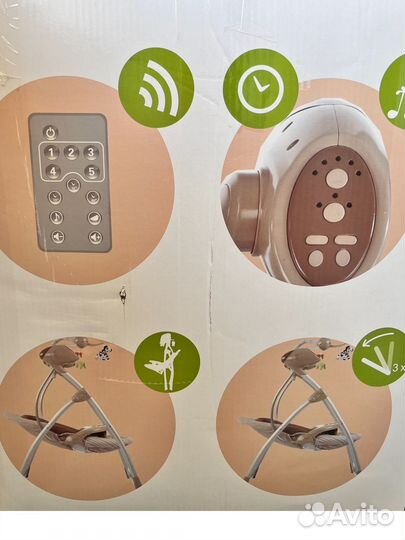 Детские электронные качели для новорожденных