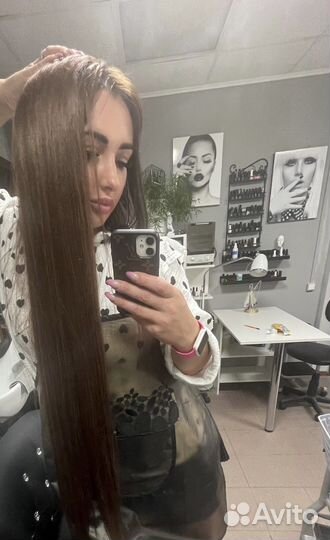 Волосы хвост 100см