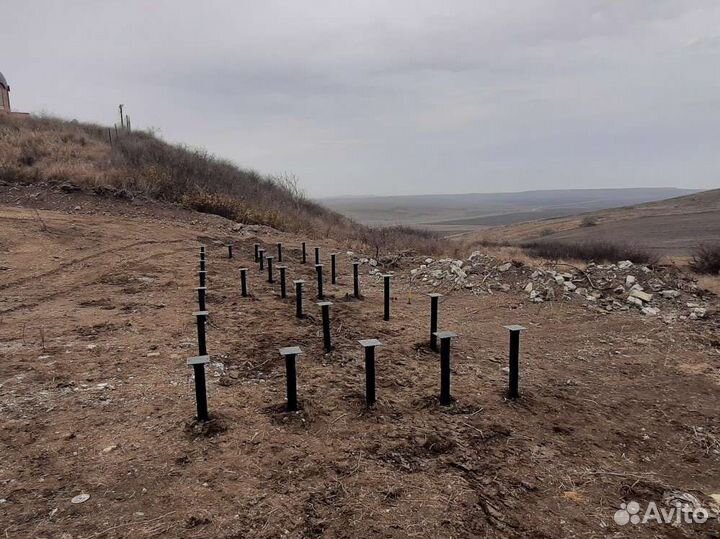 Винтовые сваи под ключ монтаж