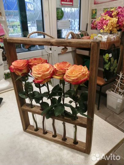 Ваза деревянная