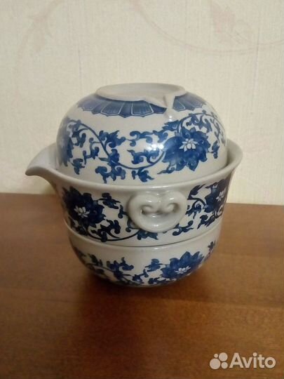 Дорожная гайвань с тремя пиалами