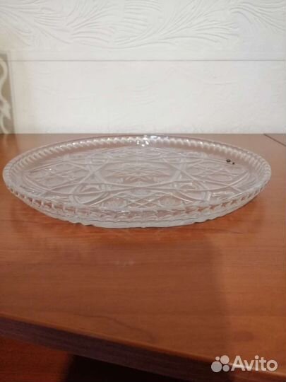 Блюдо хрустальное СССР