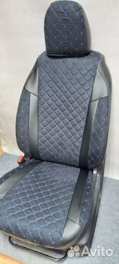 Чехлы renault megane 3 Франт алькантара