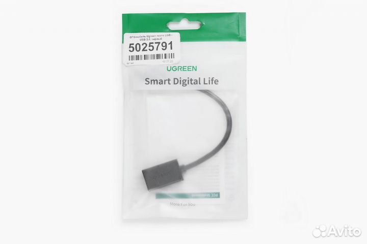 OTG-кабель Ugreen micro USB - USB Type-A 2.0