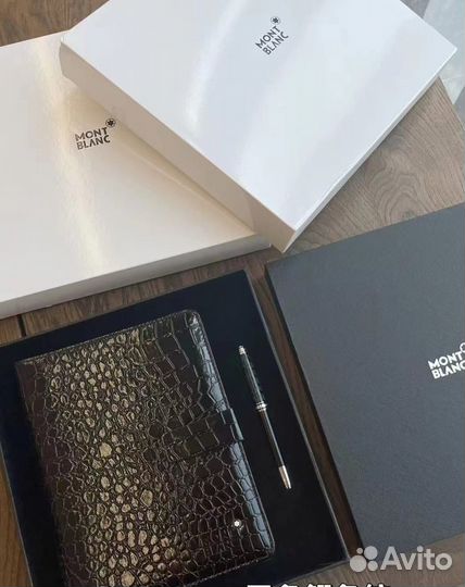 Montblanc блокнот с ручкой в набре