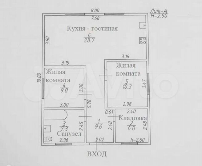Дом 70,9 м² на участке 9 сот.