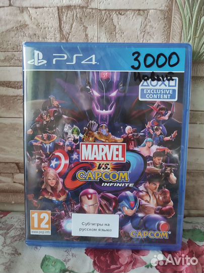 Диск Marvel&Capcom Infinite (новый) для ps4