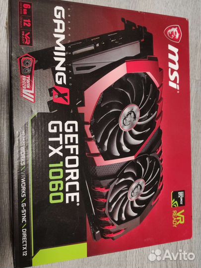 Видеокарта geforce GTX 1060 6gb msi