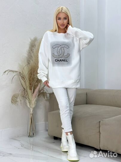 Свитшот Chanel большой размер
