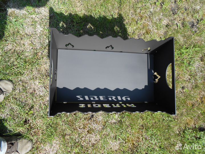 Мангал разборный с резным рисунком