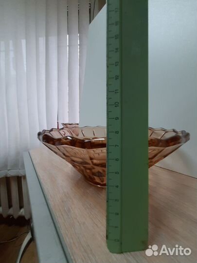 Салатник цветное стекло СССР