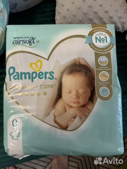 Подгузники pampers premium care 0