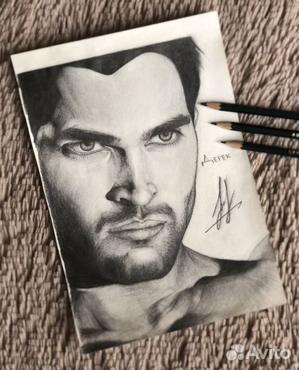 Портрет по фото карандашом