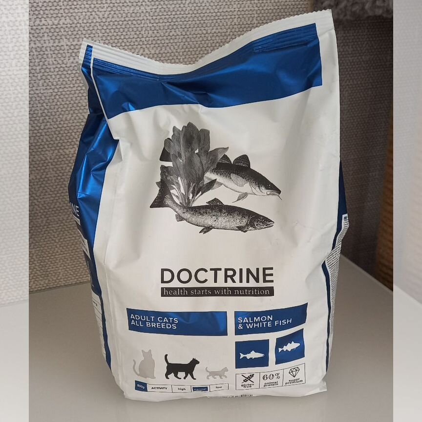 Корм сухой для кошек (новый) 800 гр. doctrine