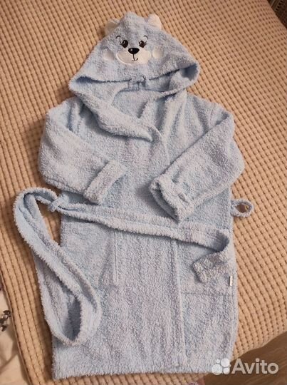Махровый халат для мальчика 104-110