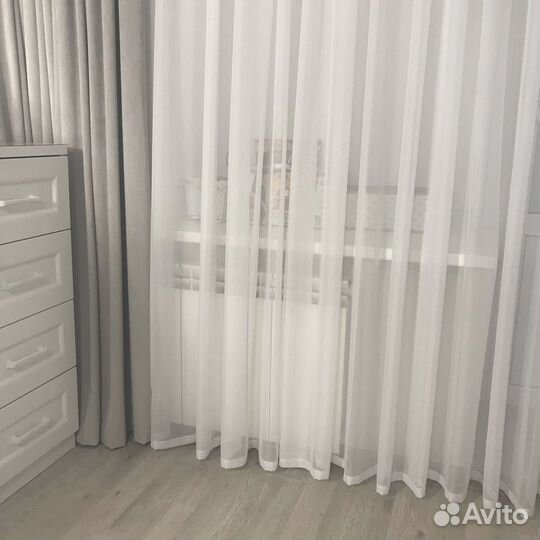 Тюль(батист белый)новый