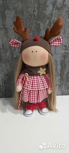 Текстильная кукла Олененок
