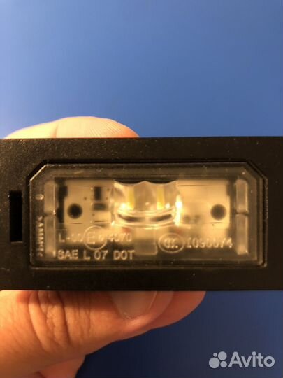 Подсветка номера bmw