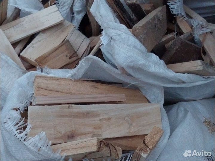 Дрова в мешках