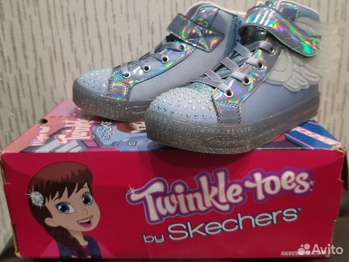 Ботинки детские светящиеся skechers