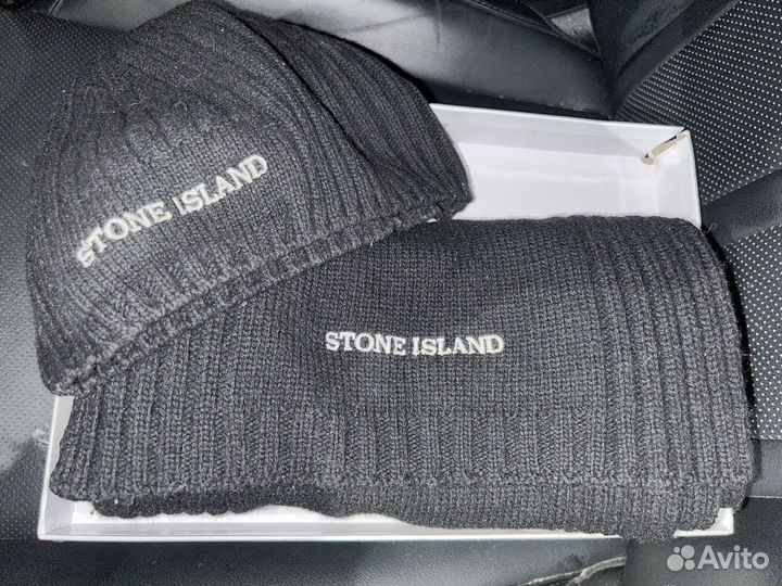 Шапка и шарф Stone Island