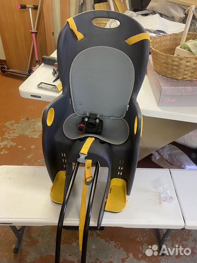 Детское кресло для велосипеда на сиденье