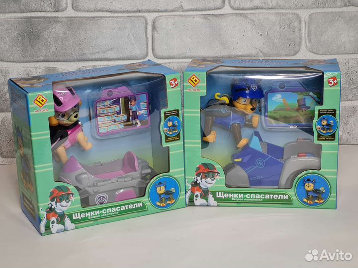 Щенки на машинах 2 шт. Патруль