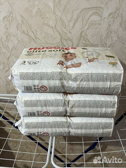 Подгузники Huggies Elite Soft 3 (5-9кг) 72шт