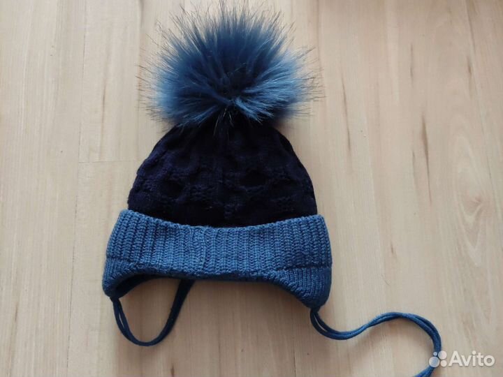 Шапка для мальчика зимняя 42-44