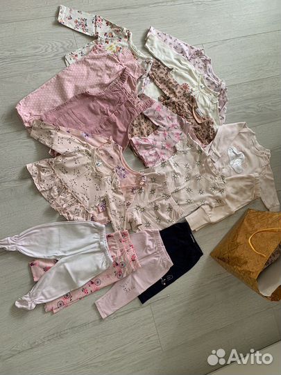 Вещи пакетом на девочку62-68