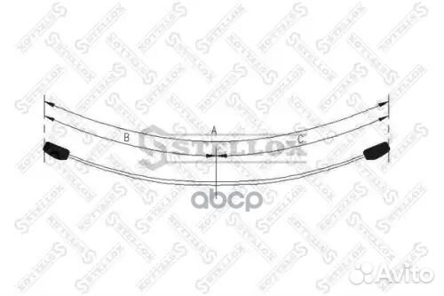 Рессора пер. 57 568 04 mercedes Sprinter