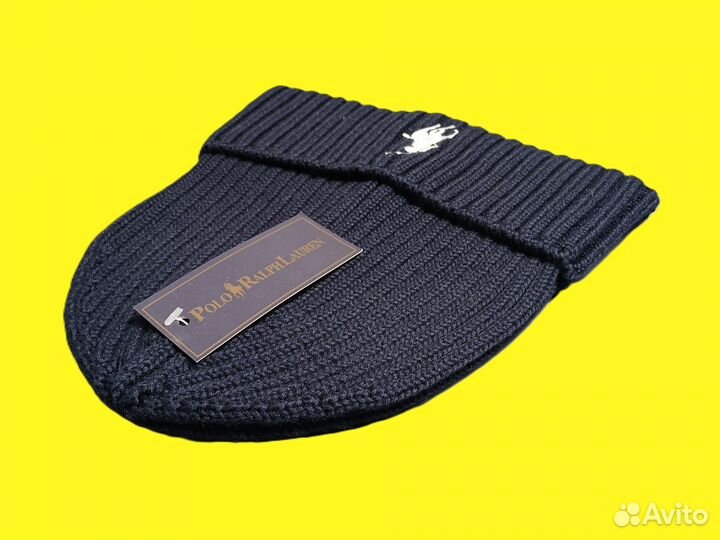 Шапка polo ralph lauren синяя