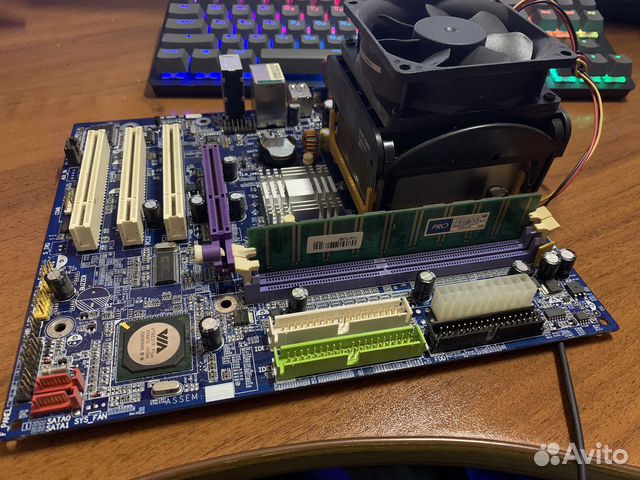 Материнская плата с процессором celeron