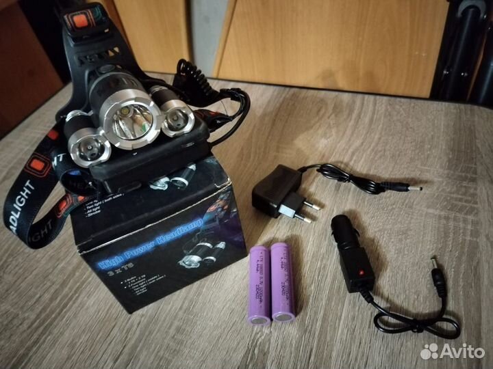 Налобный фонарь аккумуляторный