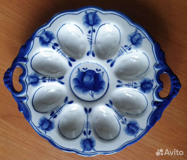 Тарелка под яйца, пасхальная 