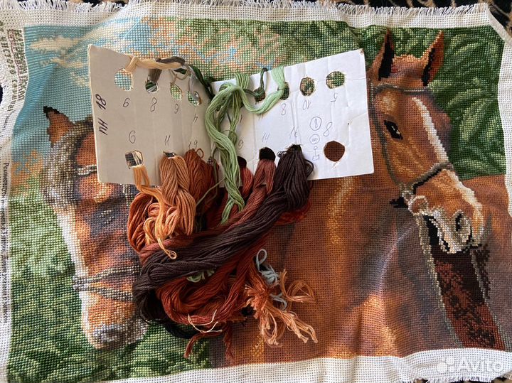 Наборы вышивки и гравюра