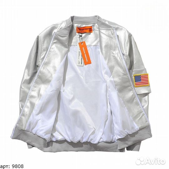 Бомбер Nasa Серый