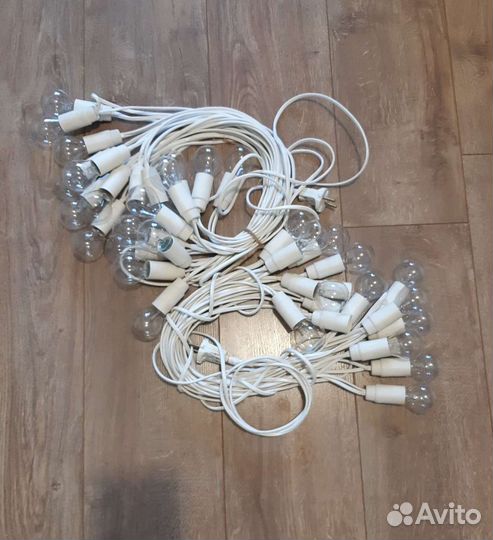 Ретро гирлянды белые для свадеб