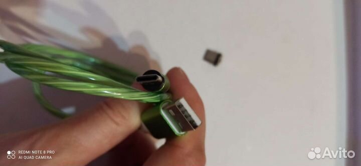 Магнитный светящийся USB кабель зарядки телефона