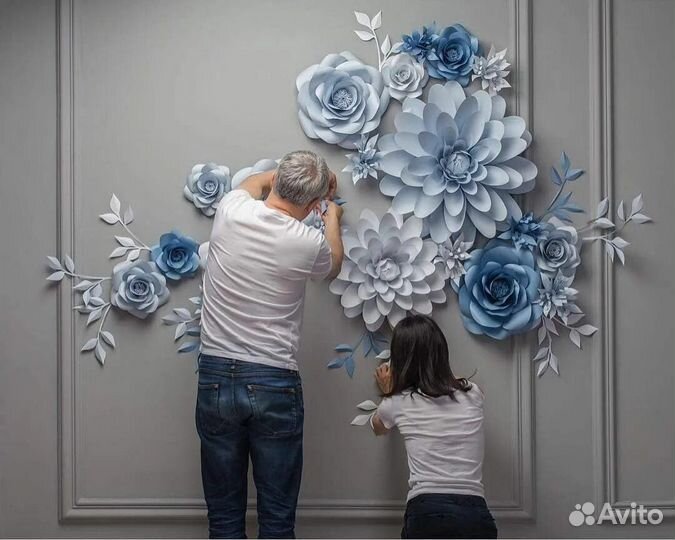 Цветы для декора стен,витрин, салонов,магазинов