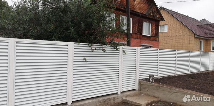 Забор еврожалюзи