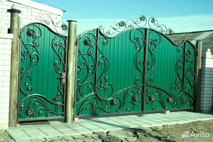 Кованные ворота с доставкой