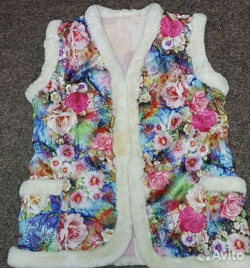 Жилет натуральный мех 52-54 р