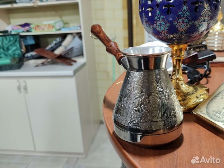 Турка для кофе медная/ турка