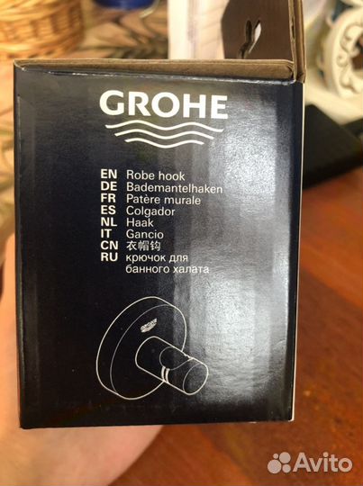 Крючок grohe темный графит