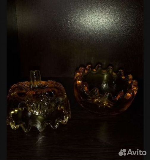 Ваза,шкатулка,подсвечник хрусталь СССР