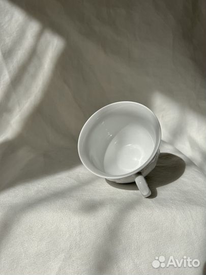 Чашка cmielw 330 мл рококко белая фарфор