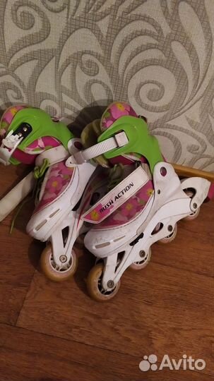Роликовые коньки детские раздвижные