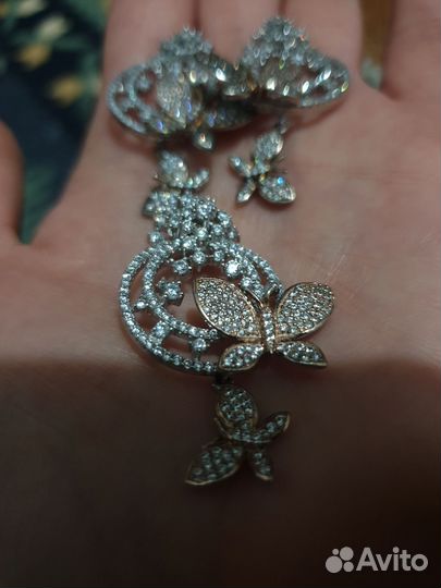 Серьги серебро 925