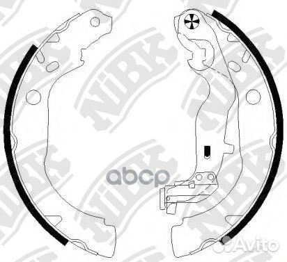 Колодки барабанные FN0673 NiBK